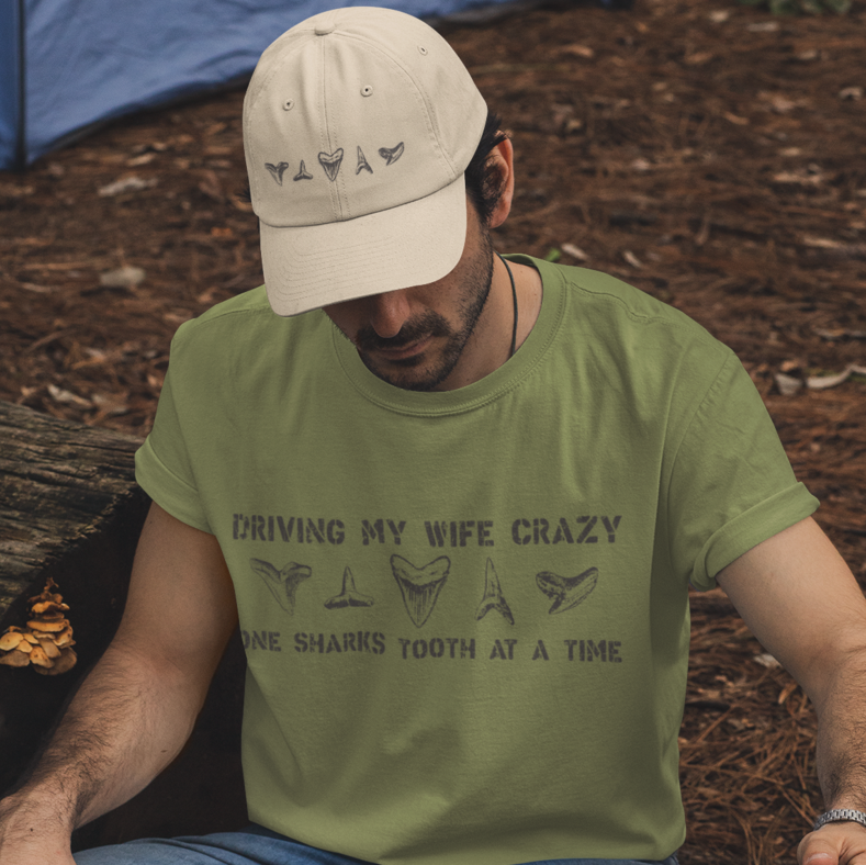 Driving My Wife Crazy One Sharks Tooth At A Time   T-Shirt