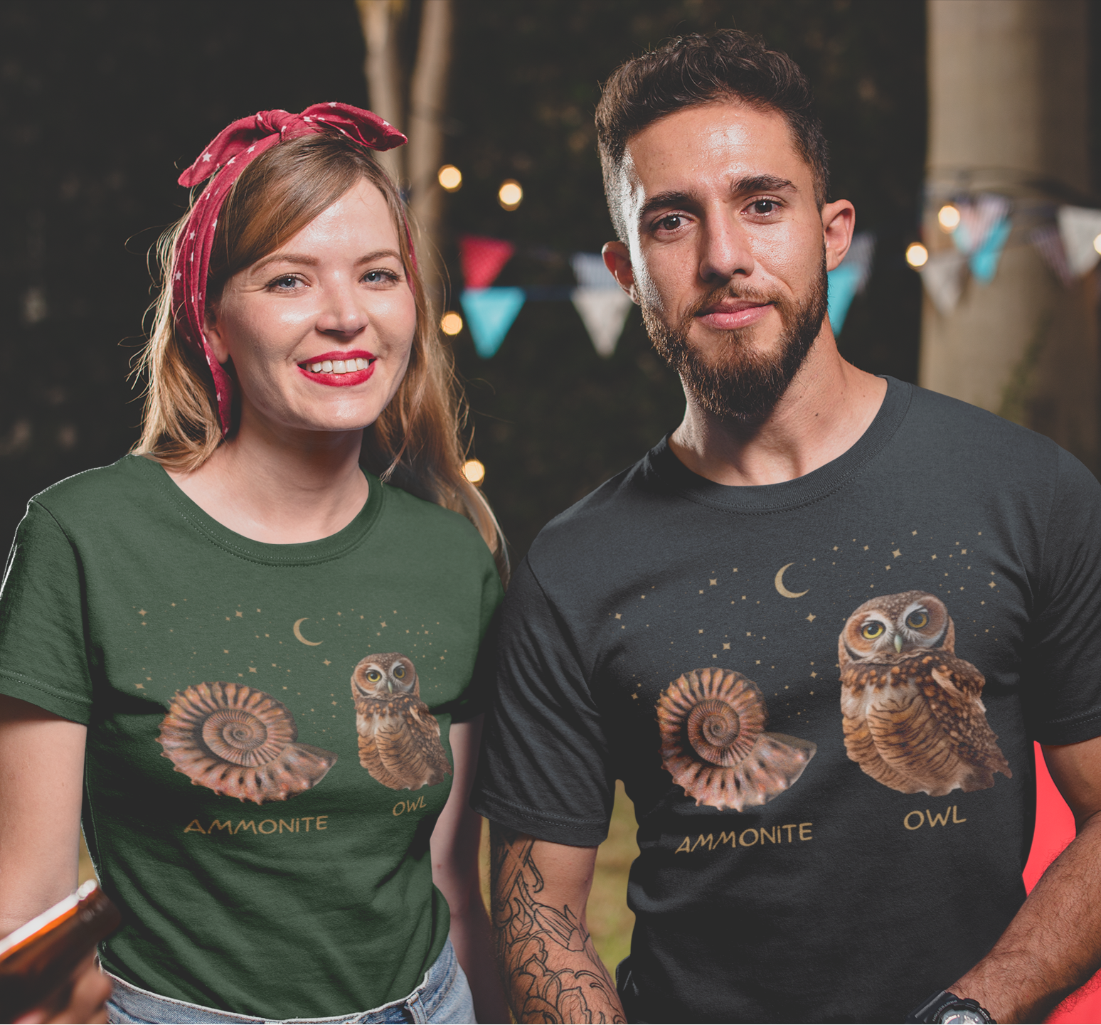 Ammonite Owl   -  Unisex T-Shirt Classic Fit    6 colors