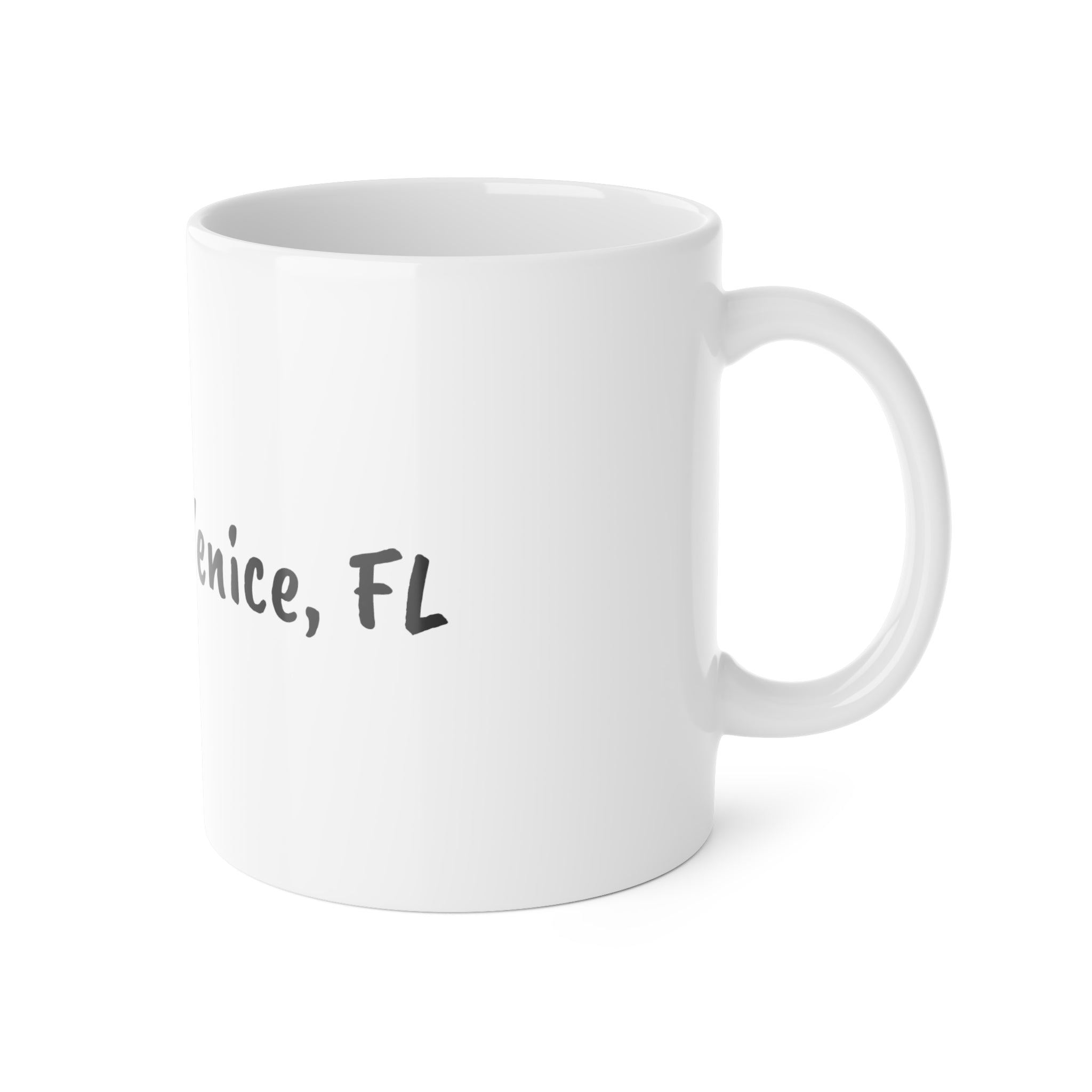 Sharks Tooth Christmas Mug Venice FL - fossil holiday coffee mug - megalodon mug