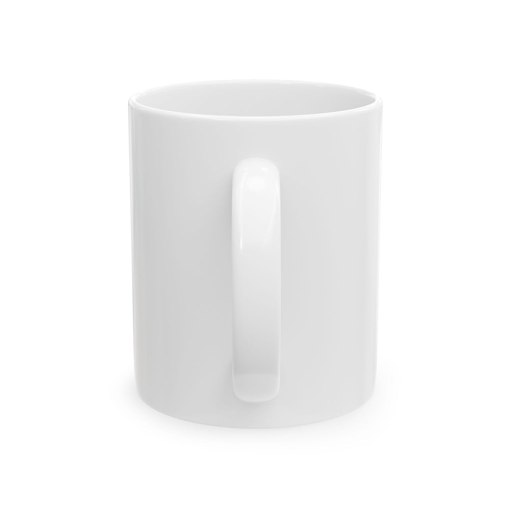 Ammonite Owl (Get it??) White Ceramic Mug -  Fossil Nature Lover Coffee Enthusiast